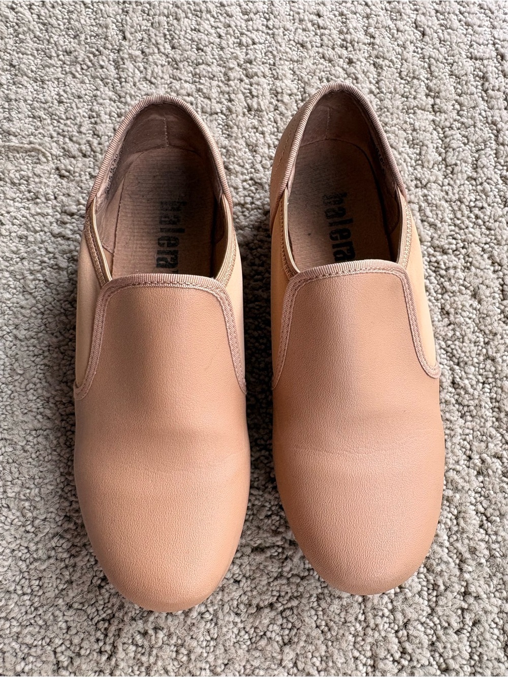 balera Slip-On Dance Tap Shoe in Camel